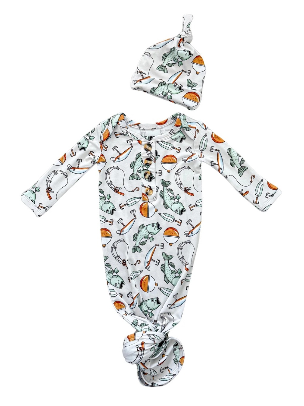 Bamboo newborn fishing gown